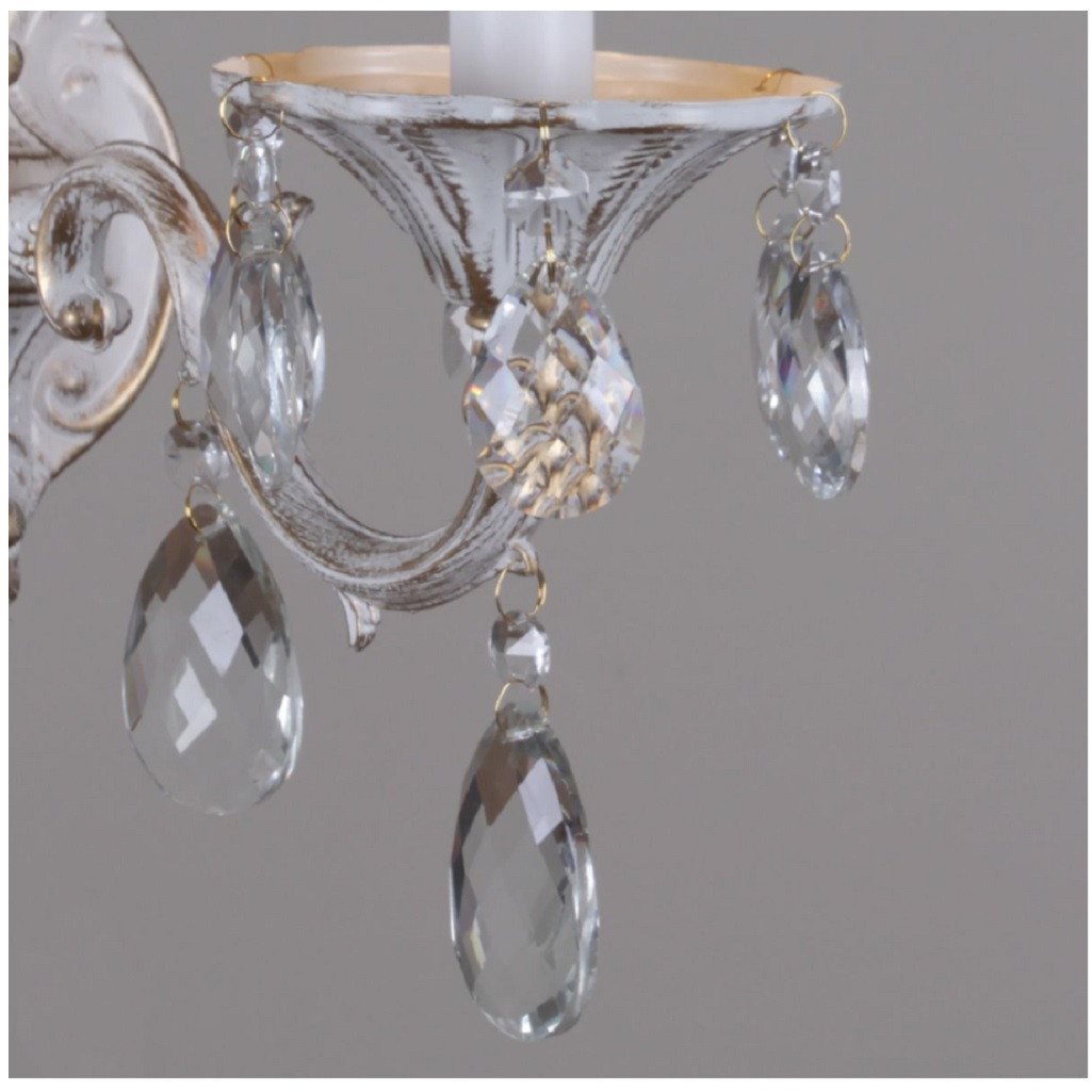 Люстра Reluce 89347-0.4-03, 3 лампы, E14, 120 Вт, хрусталь, до 18 кв.м