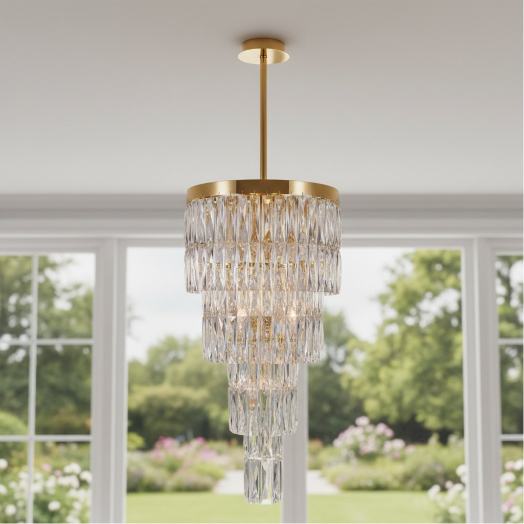 Люстра Reluce 04772-0.4-11 DN GD, 11 ламп, E14, 440 Вт, хрусталь, до 22 кв.м