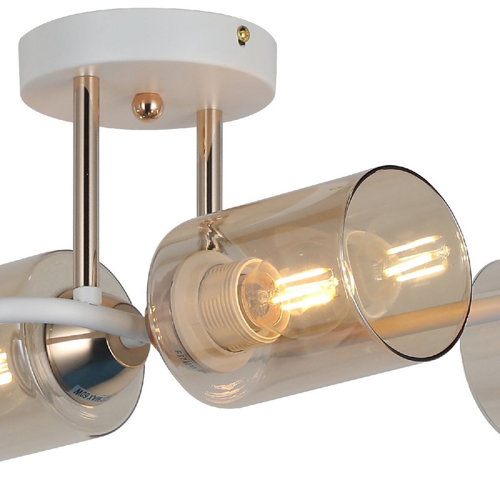 Люстра Illumico IL8148-6COU-79 WH GD Bice, 6 ламп, 360 Вт, Е27, металл, до 18 кв.м