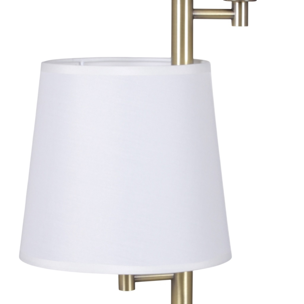 Люстра Illumico IL0803-2PSQ-26 AB DS, 2 лампы, E27, 80 Вт, текстиль, до 12 кв.м