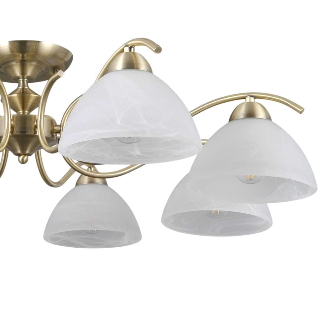 Люстра Illumico IL0905-8CSQ-26 AB ELITE, 8 ламп, E27, 320 Вт, стекло, до 40 кв.м