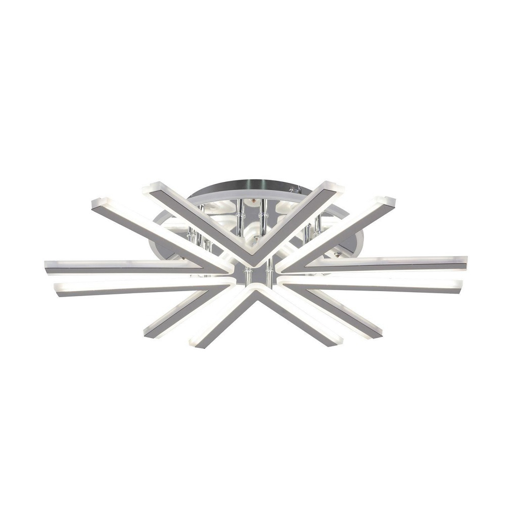 Люстра Reluce 09824-3.3-06C CR, 6 ламп, LED, 104 Вт, металл, до 18 кв.м
