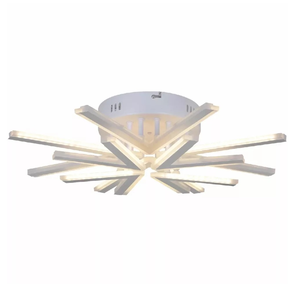 Люстра Reluce 09824-3.3-4+4 WH, 8 ламп, LED, 104 Вт, металл, до 18 кв.м