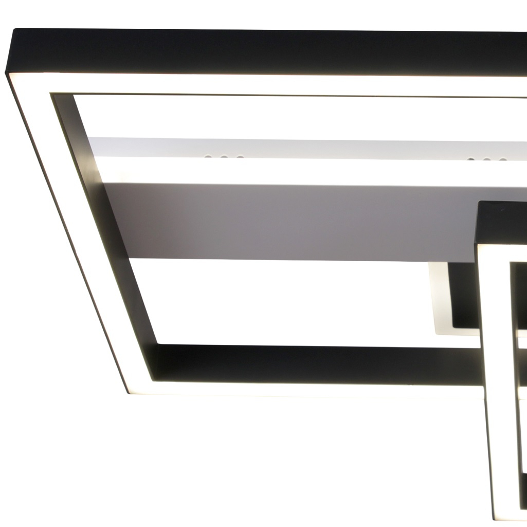 Люстра Reluce 29406-0.3-2+2 WT+BK, LED, 63 Вт, металл, до 12 кв.м