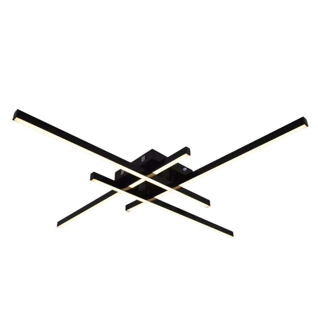 Люстра Reluce 31107-0.3-04L BK, LED, 60 Вт, металл, до 12 кв.м