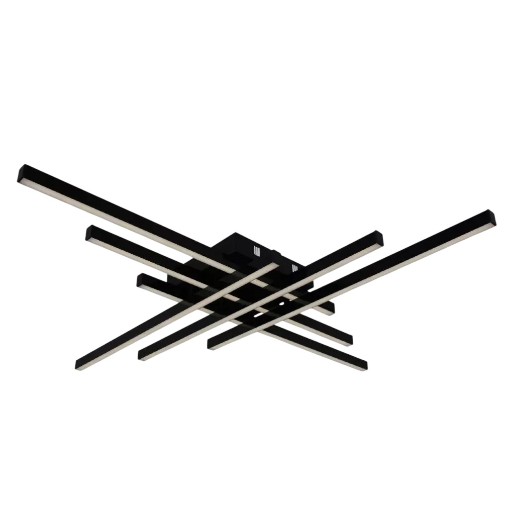 Люстра Reluce 31107-0.3-06 BK, LED, 6 ламп, 92 Вт, металл, до 12 кв.м