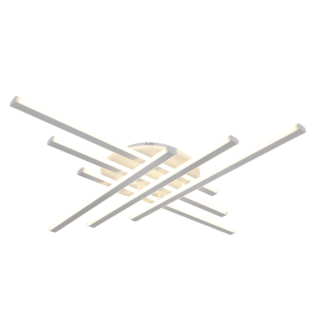Люстра Reluce 42107-0.3-6+1 WT, 7 ламп, LED, 150 Вт, пластик, до 28 кв.м