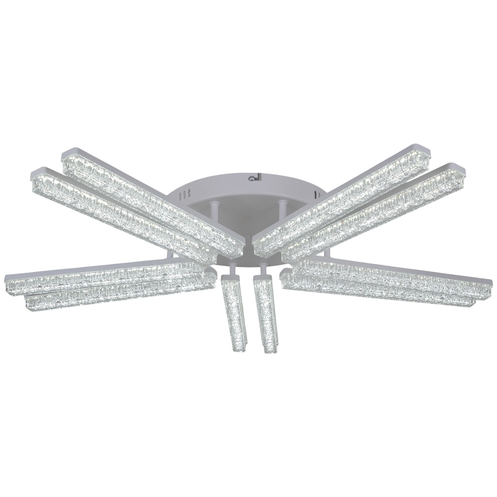 Люстра Reluce 58290-0.3-10 WH, 10 ламп, LED, 120 Вт, металл, до 22 кв.м