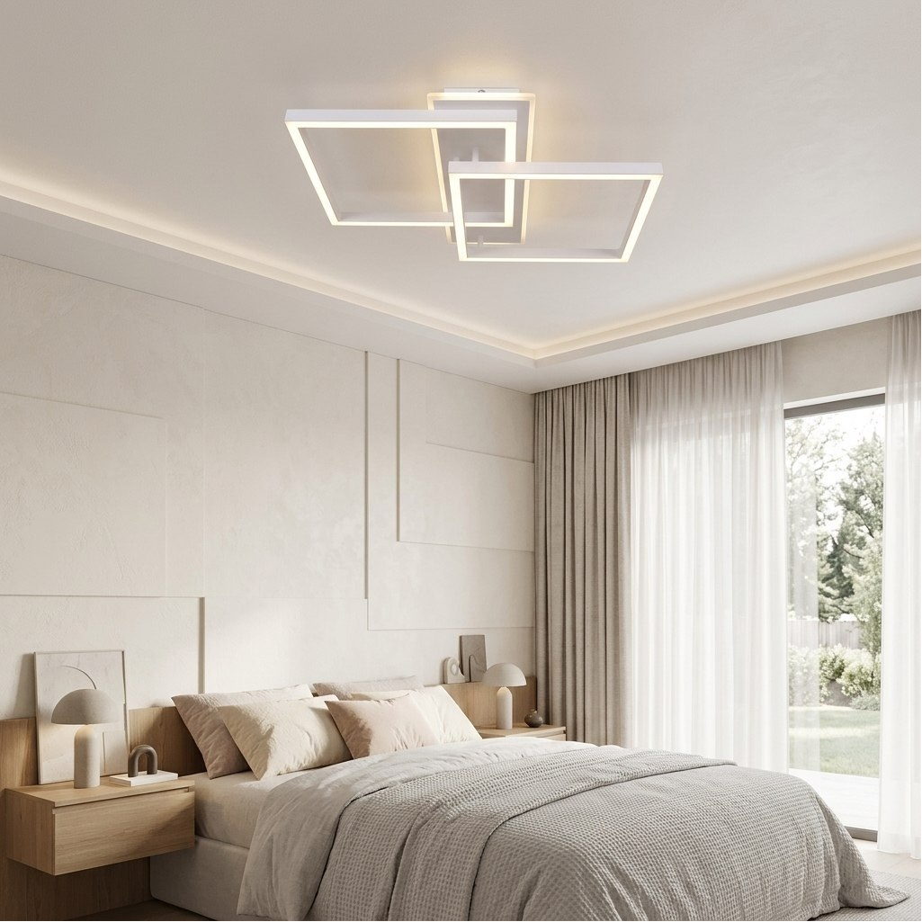 Люстра Reluce 60455-0.3-2+1M WT, LED, 66 Вт, металл, до 12 кв.м