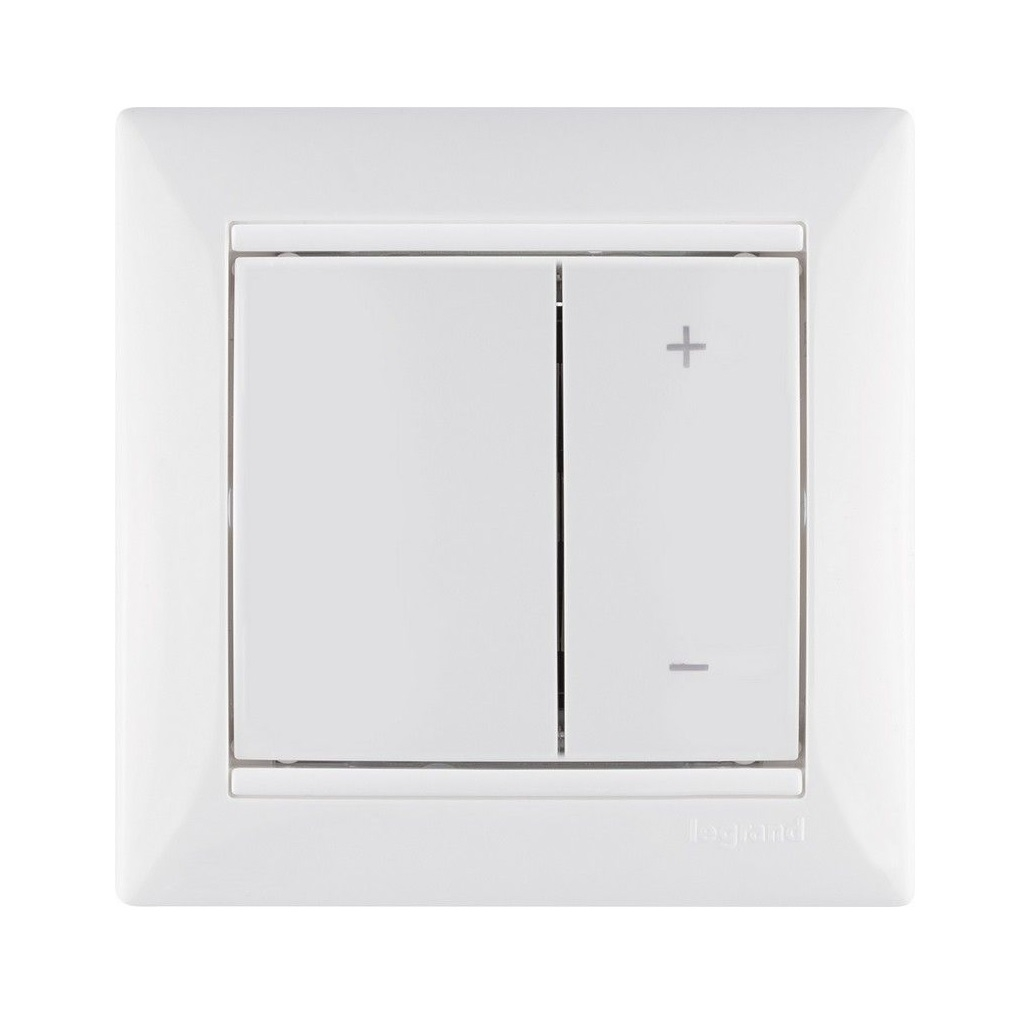 Рамка 1-местная Legrand Valena 694240, 82х82 мм, толщина 11.1 мм, пластик, белая