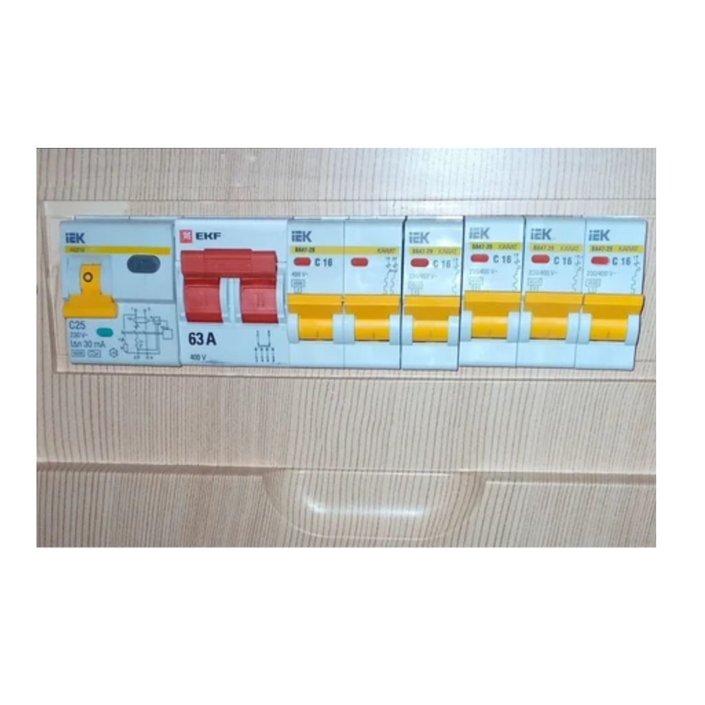 Переключатель трехпозиционный EKF PROxima ТПС-63 TPS263 2P 63А 400В  модульный