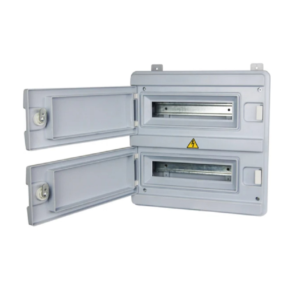 Корпус навесной KRZMI ЩРН-П-24, 24 модуля, глухая дверь, IP65, 124х397х400 мм