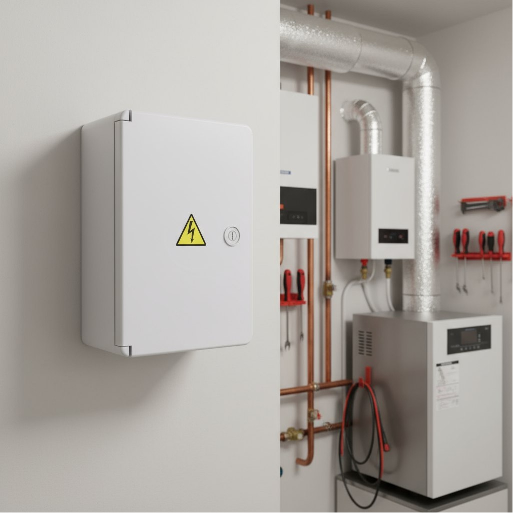 Корпус навесной KRZMI ЩМПпл, глухая дверь, IP65, 130х220х320 мм