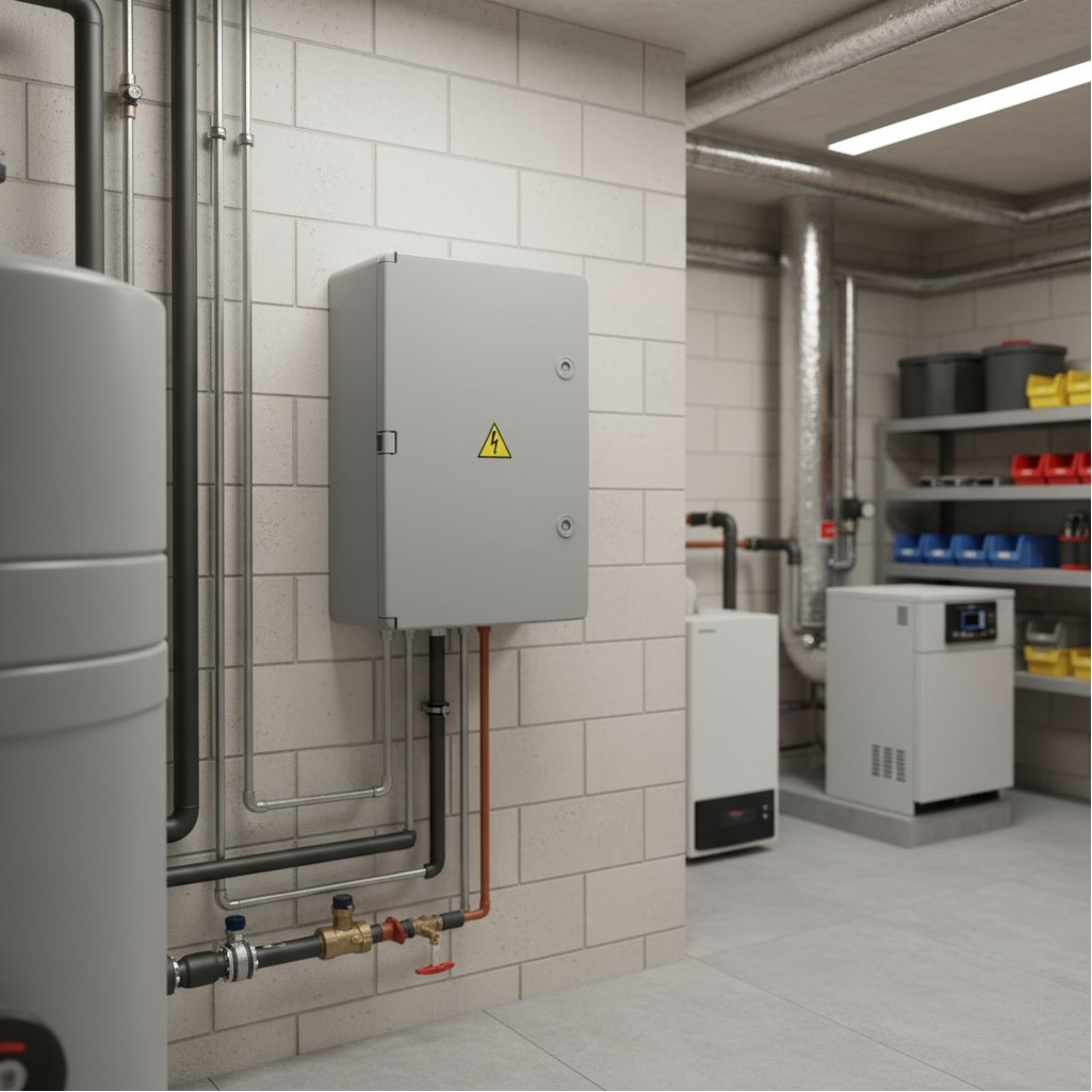 Корпус навесной KRZMI ЩМПпл, глухая дверь, IP65, 150х325х370 мм