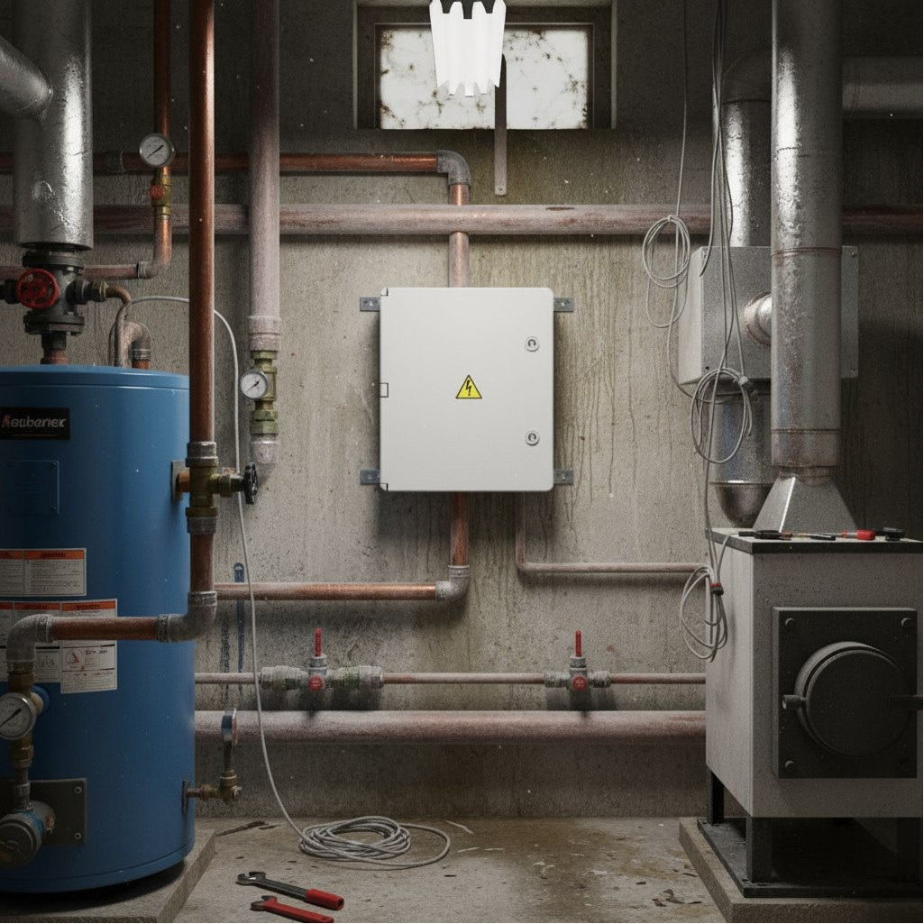 Корпус навесной KRZMI ЩМПпл, глухая дверь, IP65, 160х300х450 мм