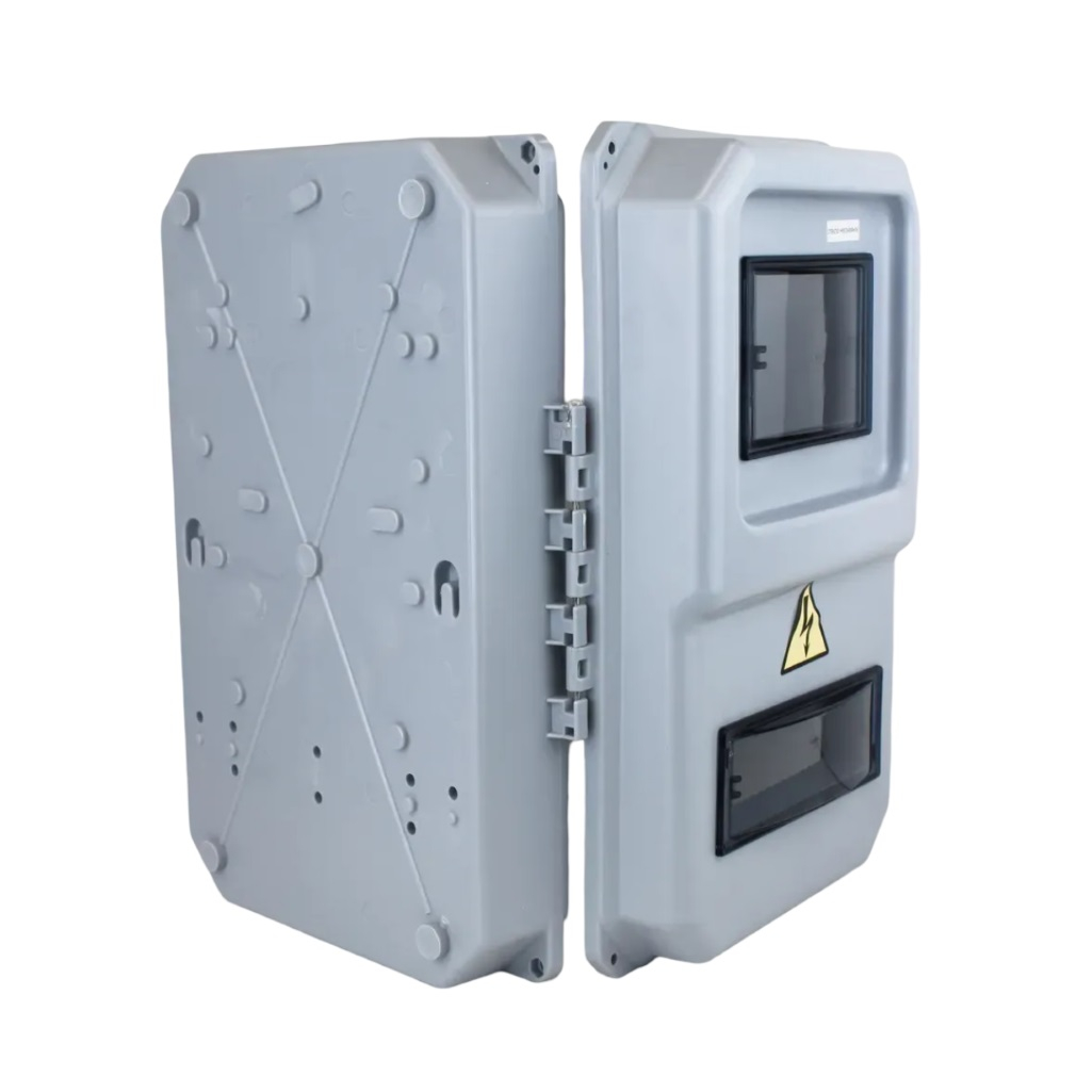 Корпус пластиковый KRZMI ВЩУ 3/8, KRZMI20, IP55, 8 модулей, смотровые окна в двери, ударопрочный полистирол