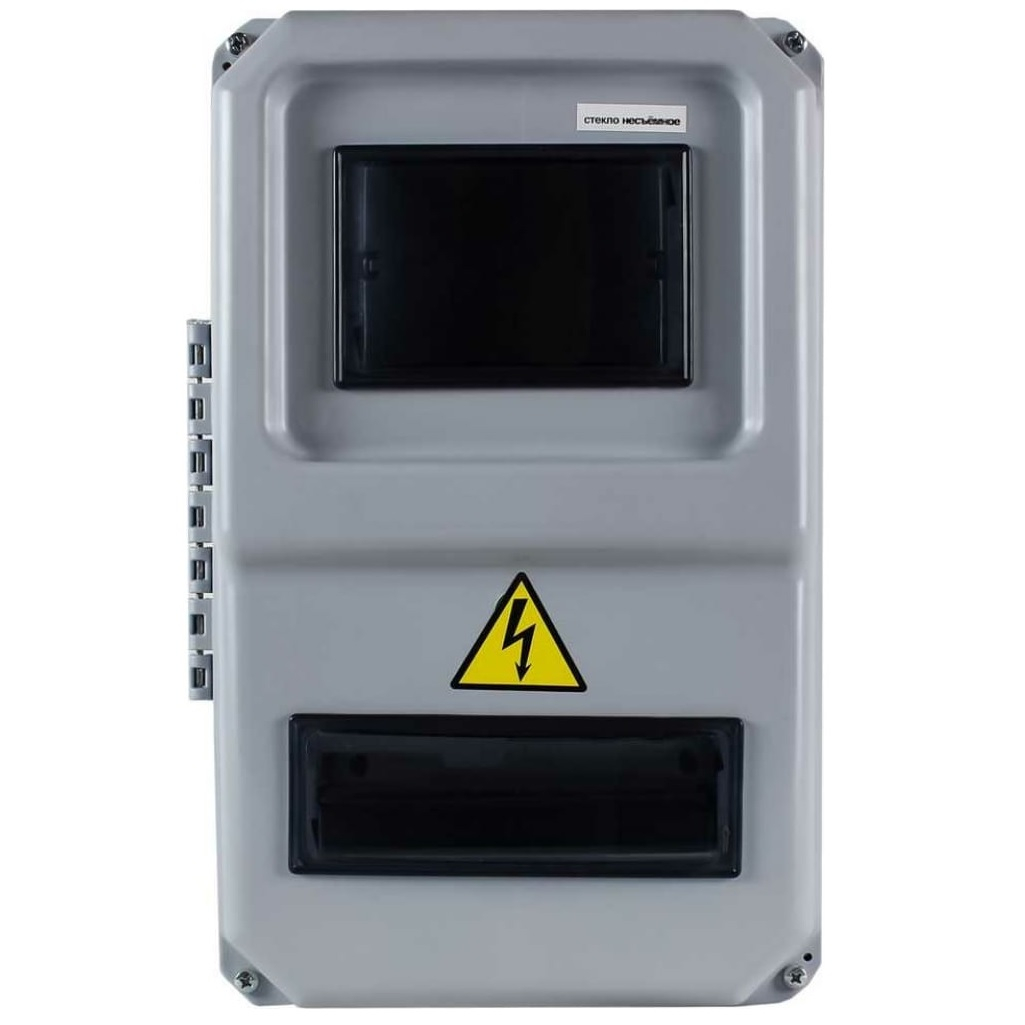 Корпус пластиковый KRZMI ВЩУ 3/8, KRZMI20, IP55, 8 модулей, смотровые окна в двери, ударопрочный полистирол