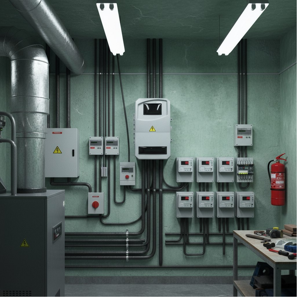 Корпус навесной KRZMI ВЩУ 3/10, 10 модулей, прозрачная дверь, IP55