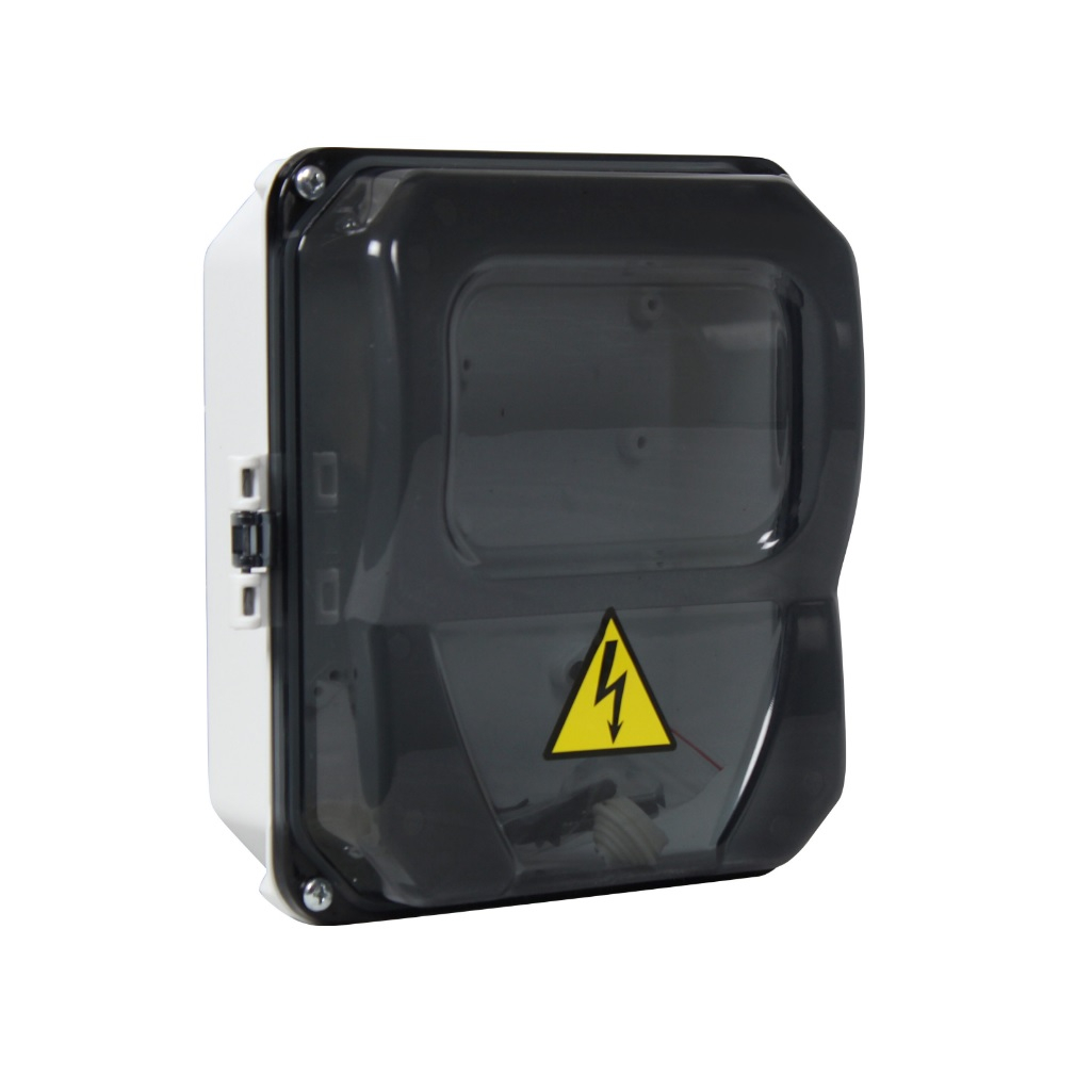 Корпус навесной KRZMI ЩУ-1Н, KRZMI12, IP55, прозрачная дверь, пластиковый, комплект для монтажа 