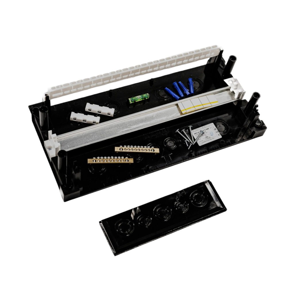 Корпус пластиковый навесной IEK Prime ЩРН-П-18, MKP13-N-01-18-41-K02, IP41, черный 