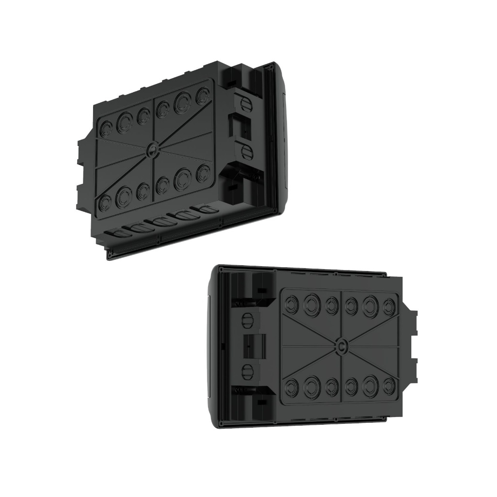 Корпус пластиковый встраиваемый IEK Prime РВ-П-12, IP41, MKP13-V-01-12-41-K02, черный