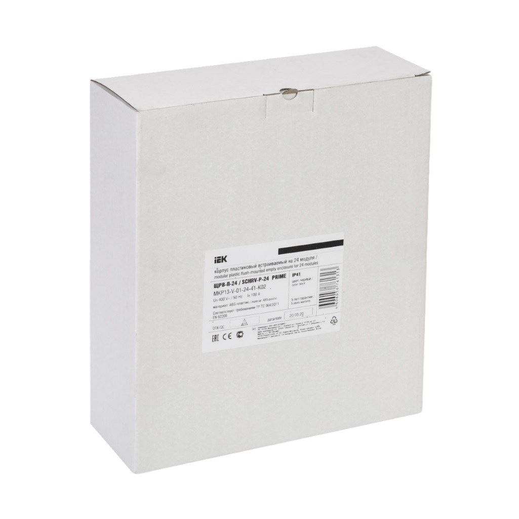 Корпус пластиковый встраиваемый IEK Prime ЩРВ-П-24, MKP13-V-01-24-41-K02, IP41, черный