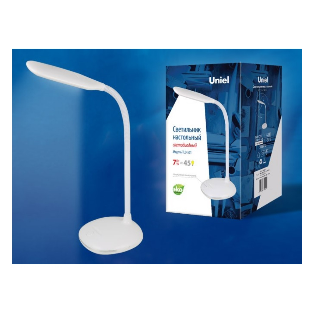 Светильник настольный Uniel TLD-561, UL-00004463, 7Вт, 450Лм, 4500K, белый