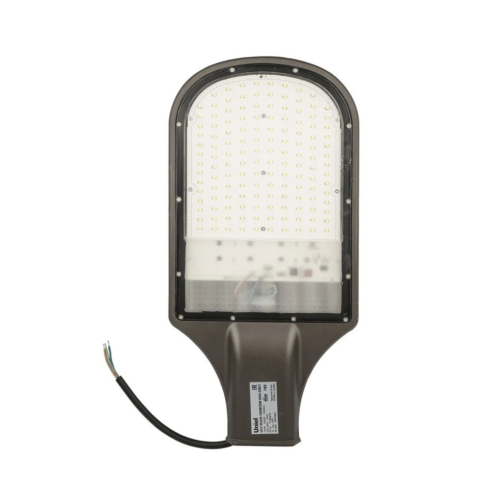 Светильник светодиодный Uniel ULV-R22H-100W/DW уличный, 6500K, IP65, серый