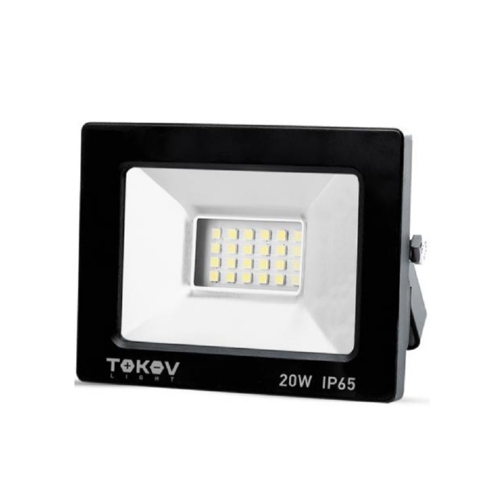Прожектор светодиодный Tokov Electric, 20 Вт, 1300 Лм, IP65, 6500К холодный белый свет