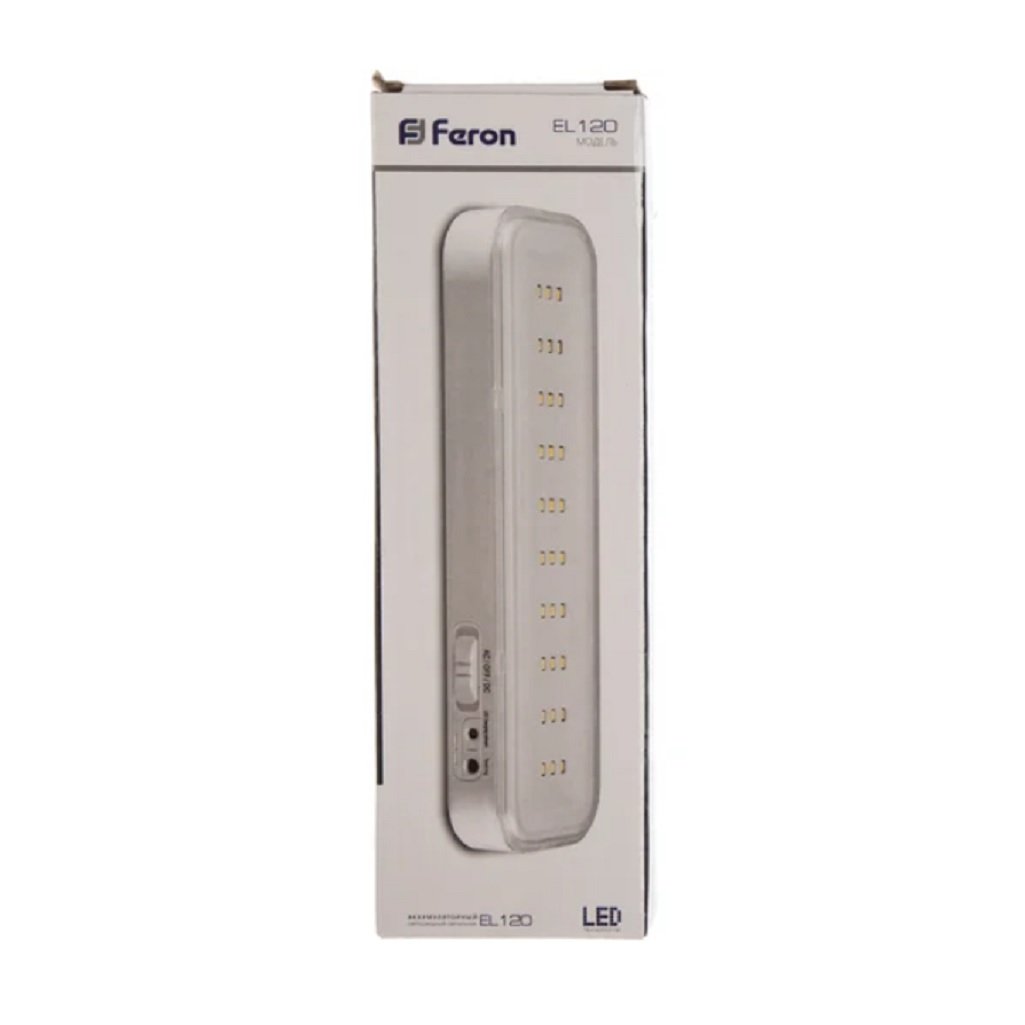 Светильник аккумуляторный Feron 30LED 12670 AC/DC, белый, EL120