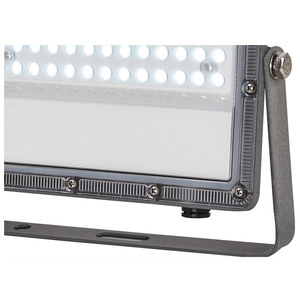 Прожектор светодиодный Uniel ULF-F52D, 200W, дневной свет 6500K, IP65, угол 90 градусов, серый