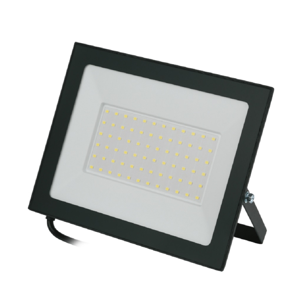Прожектор светодиодный Volpe ULF-Q519 100 Вт, 6500K SENSOR IP65 с датчиком движения, черный
