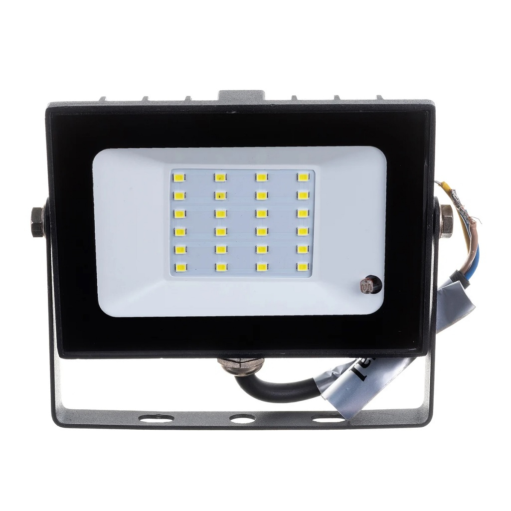 Прожектор светодиодный General GTAB-20-IP65-6500-S, 20 Вт, 6500К, IP65, датчик движения, черный