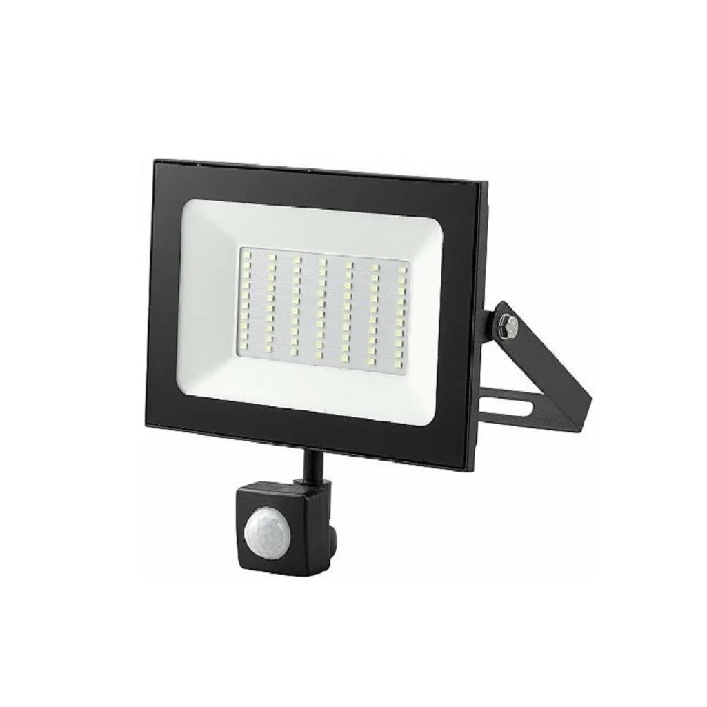 Прожектор светодиодный General GTAB-70BT-IP65-6500-IFR, 70 Вт, 6500К, IP65, датчик движения, черный