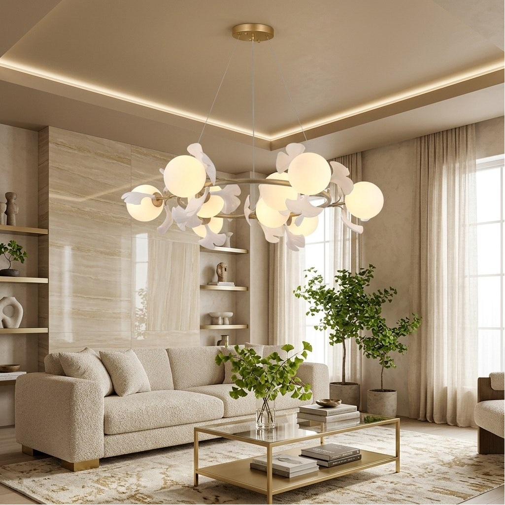 Светильник потолочный Illumico IL1530-9PPA-26 GD BOND, G9, 360 Вт, 9 ламп, белый