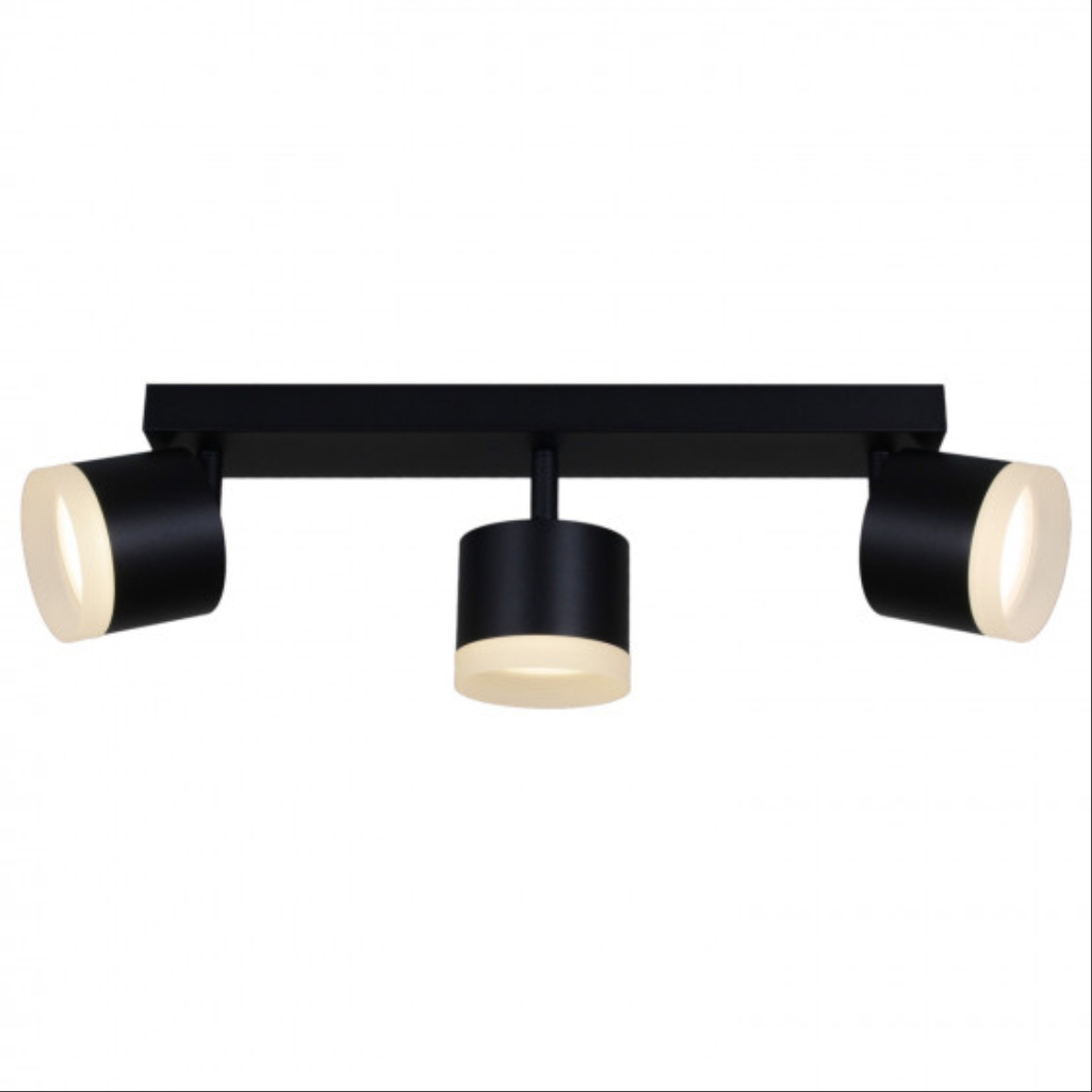 Светильник точечный Reluce 53004-9.5-003IL SPOT LIGHT GX53 BK, 3 лампы, черный с белым
