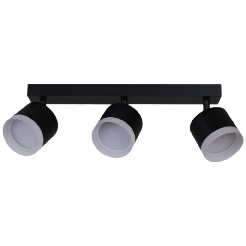 Светильник точечный Reluce 53004-9.5-003IL SPOT LIGHT GX53 BK, 3 лампы, черный с белым