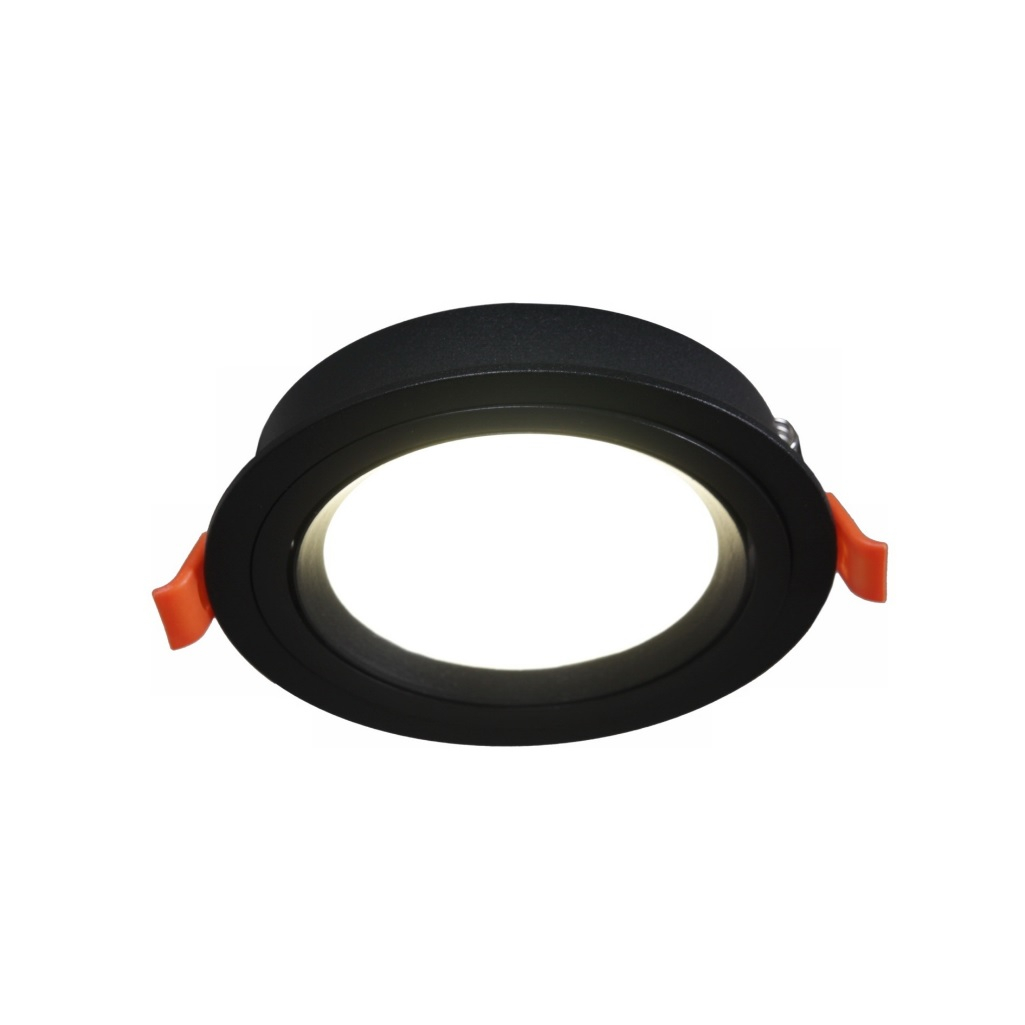 Светильник точечный Reluce Technical 53026-9.0-001RLD GX53 BK, 15 Вт, IP20, 25х113 мм, встраиваемый, алюминий, черный