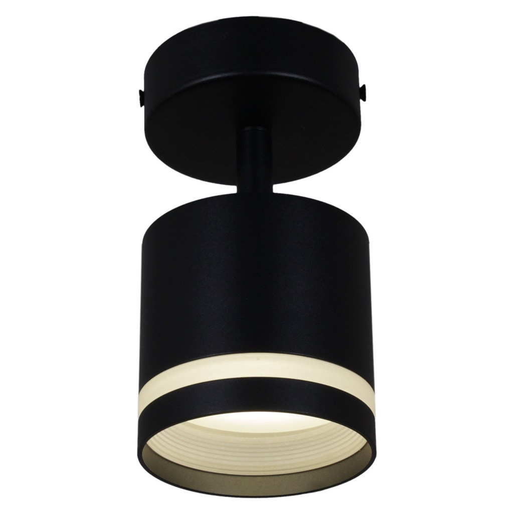 Светильник Reluce 53001-9.5-001IL SPOT LIGHT GX53 BK, металл, акрил, черный