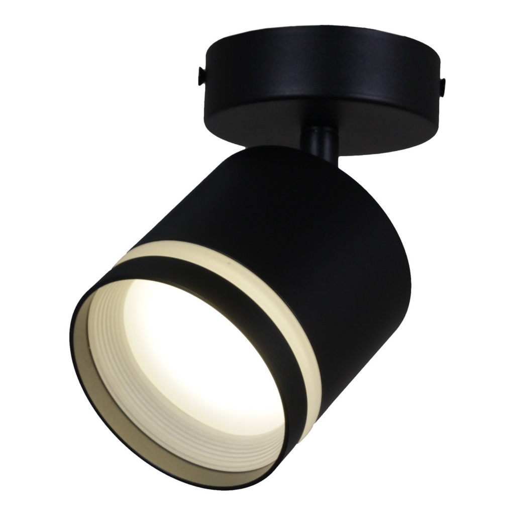 Светильник Reluce 53001-9.5-001IL SPOT LIGHT GX53 BK, металл, акрил, черный