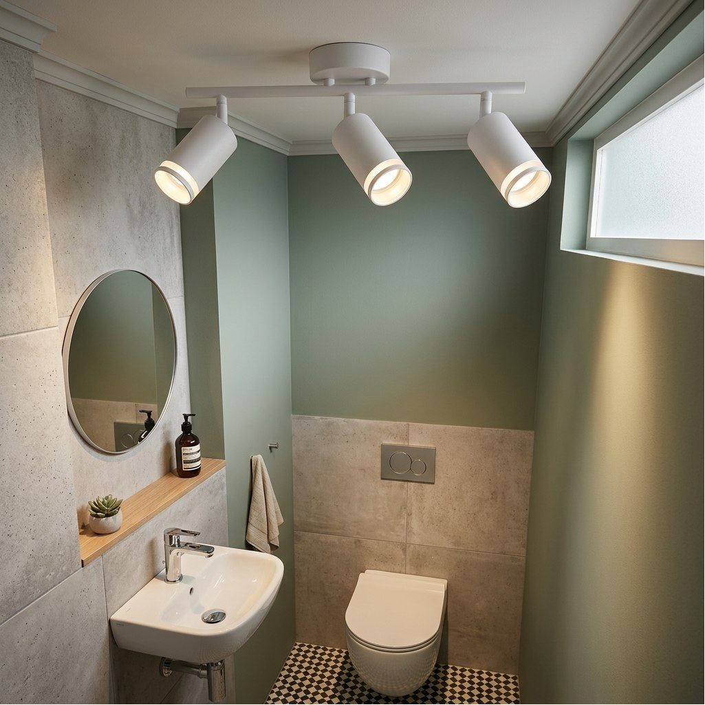 Светильник Reluce 16001-9.5-003CT SPOT LIGHT GU10 WT, металл, акрил, белый