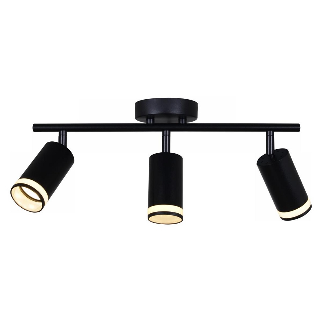 Светильник Reluce 16001-9.5-003CT SPOT LIGHT GU10 BK, металл, акрил, черный