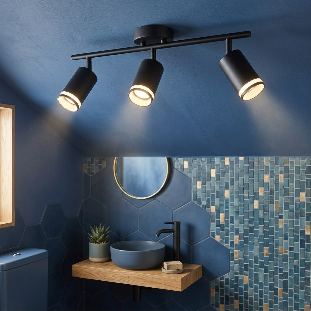 Светильник Reluce 16001-9.5-003CT SPOT LIGHT GU10 BK, металл, акрил, черный