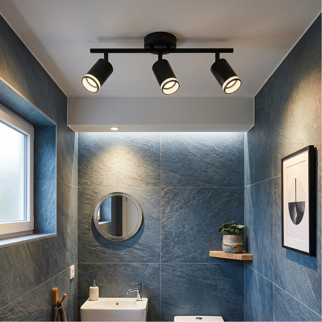 Светильник Reluce 16001-9.5-003CT SPOT LIGHT GU10 BK, металл, акрил, черный