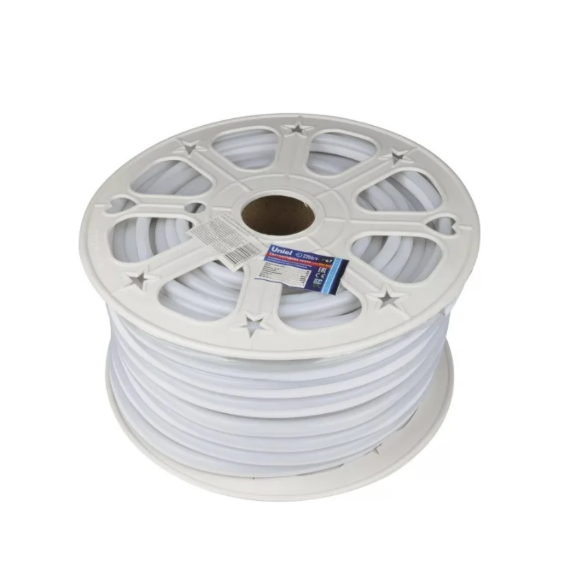 Светодиодная лента Uniel Neon 6500 К 8 мм IP67 220 В, 8 Вт