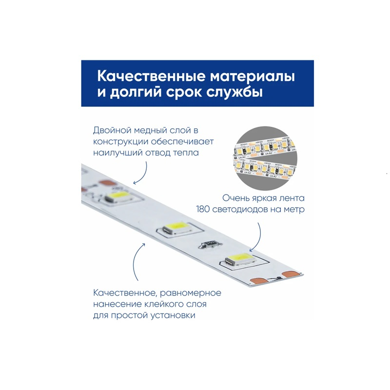 Лента светодиодная Feron LS616 12V 17W/м 4000К 41530, в упаковке 5 метров