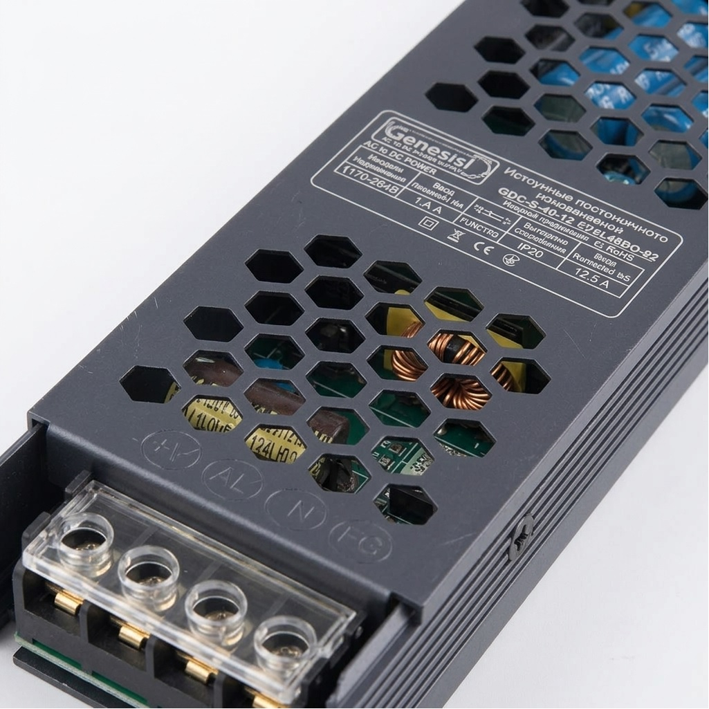 Блок питания для светодиодной ленты General GDLI-S-150W, G514600, 12В, 150 Вт, 12.5 А