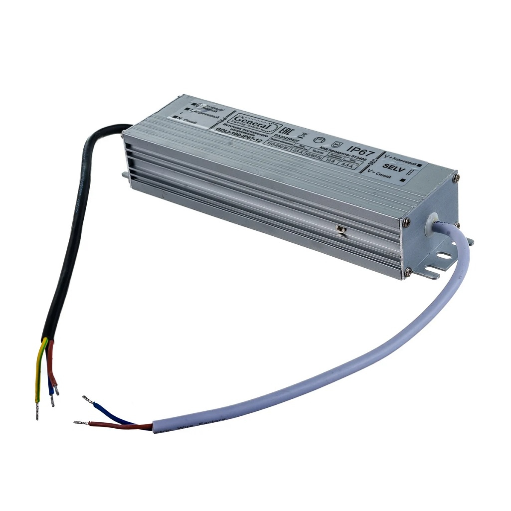 Блок питания для светодиодной ленты General GDLI G513400, 12В, 100 Вт, 8.3 А