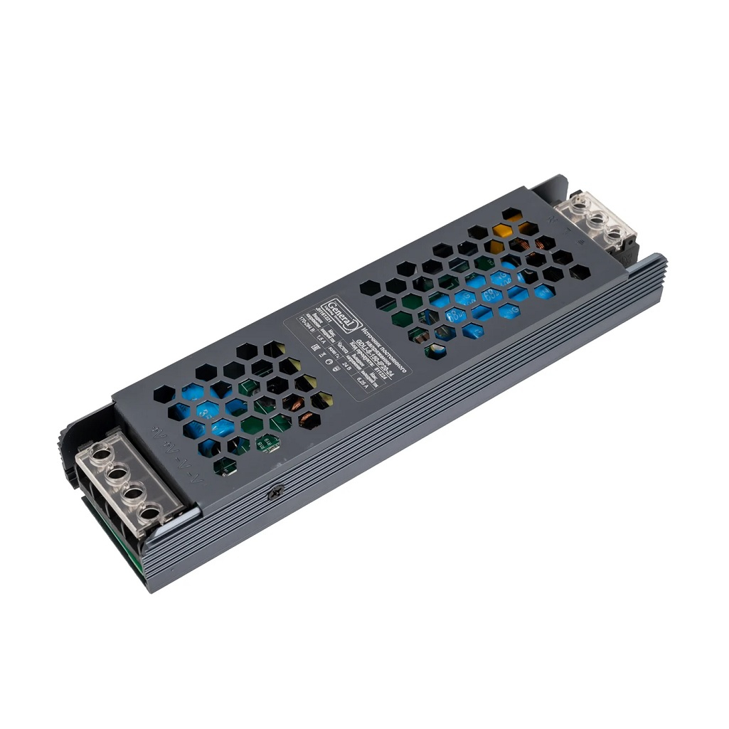 Блок питания для светодиодной ленты General GDLI-S-150W, 24В, 150 Вт, 6.25 А, IP20, G511224