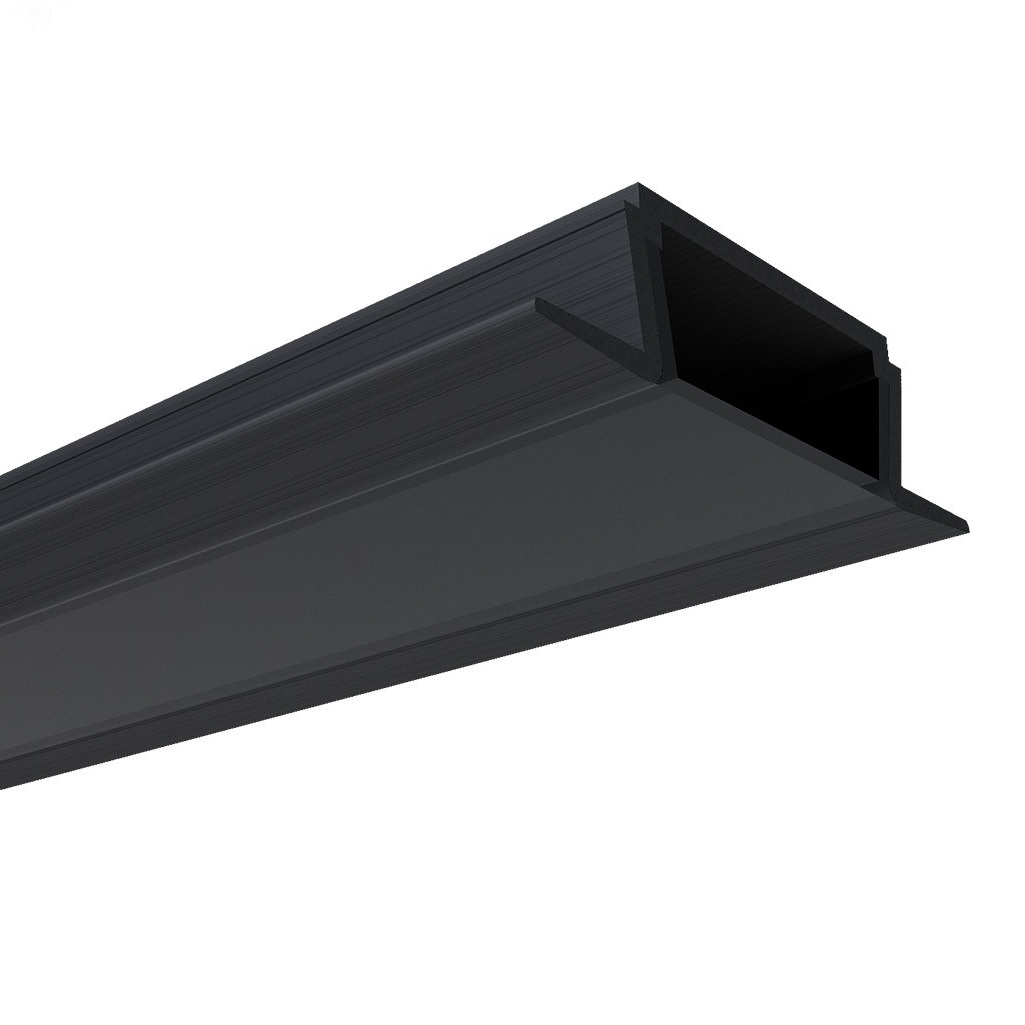 Профиль алюминиевый врезной General Lighting Systems G523140 для светодиодной ленты GAL-GLS-2000-7-22-B-B, черный